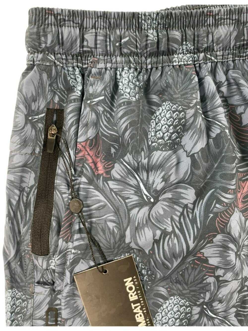 Combat Iron Apparel Hybrid Athletic Shorts 5.5" Midnight Floral Men's Sz XL NEW - Picture 3 of 11